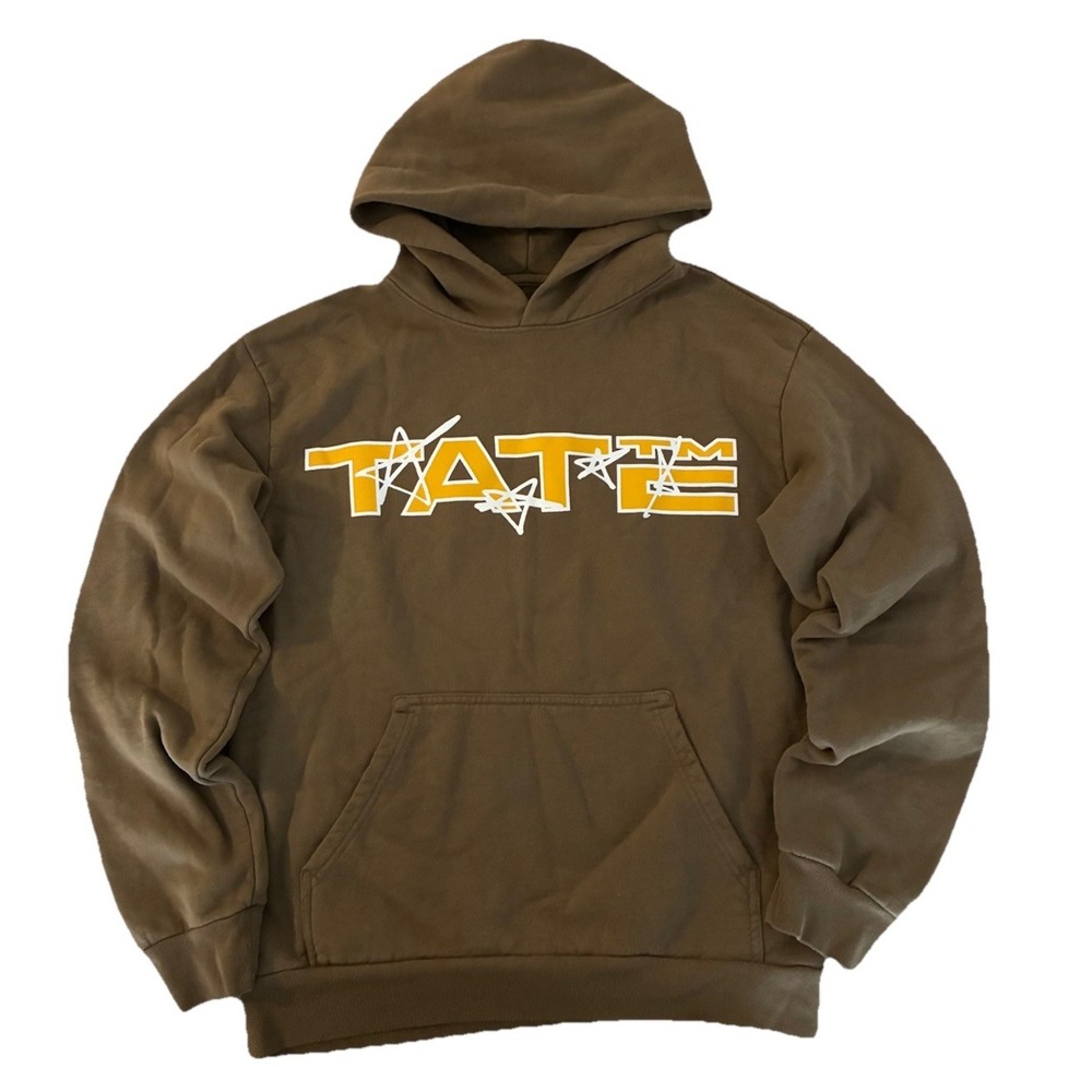 Tate McRae Hoodie S Brown So Close to What Miss Possessive Tour Merch NEW *flaws